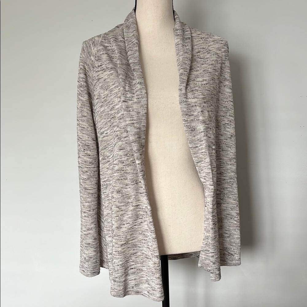 Loft Heathered Open Front Cardigan